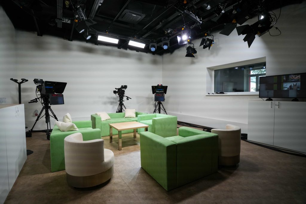TV štúdio v kreatívnom centre Arténa Košice